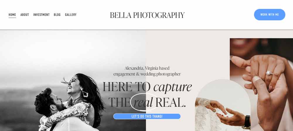 wedding Squarespace